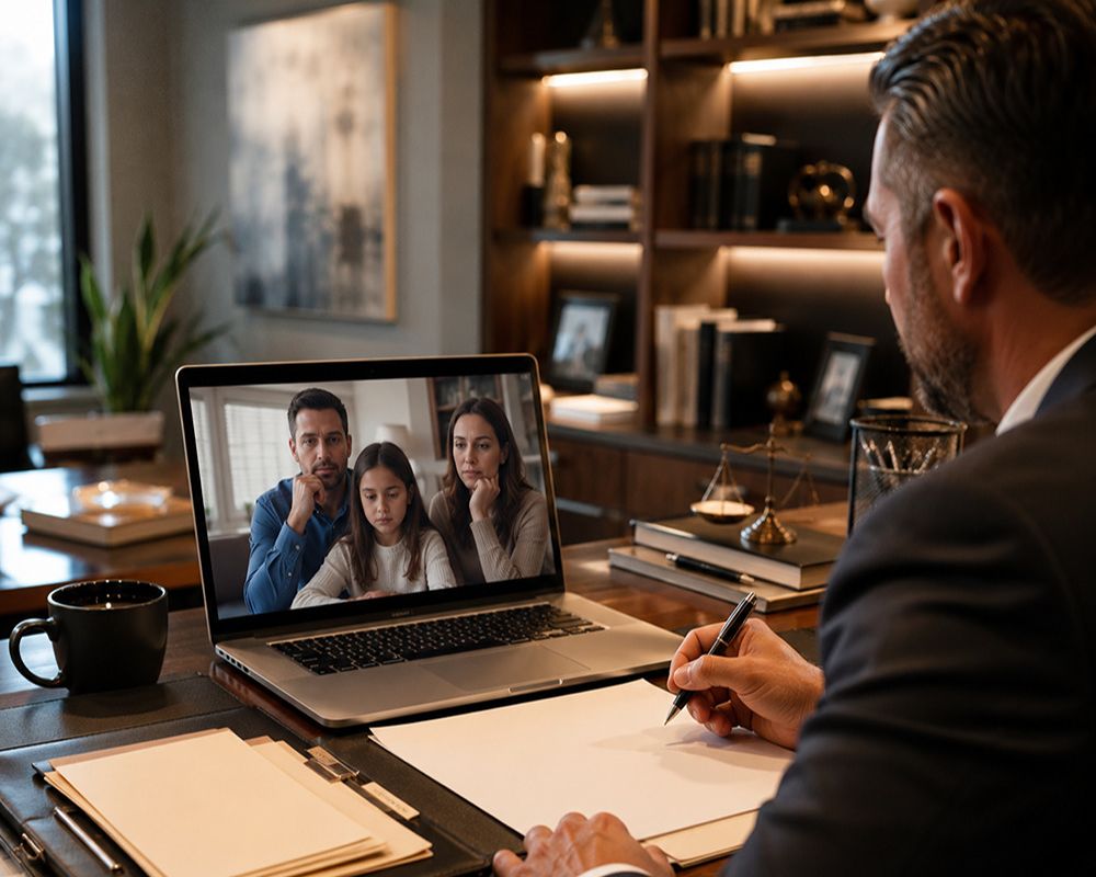 Licensed San Diego emergency bail bonds agent assisting an out-of-state family through remote paperwork.